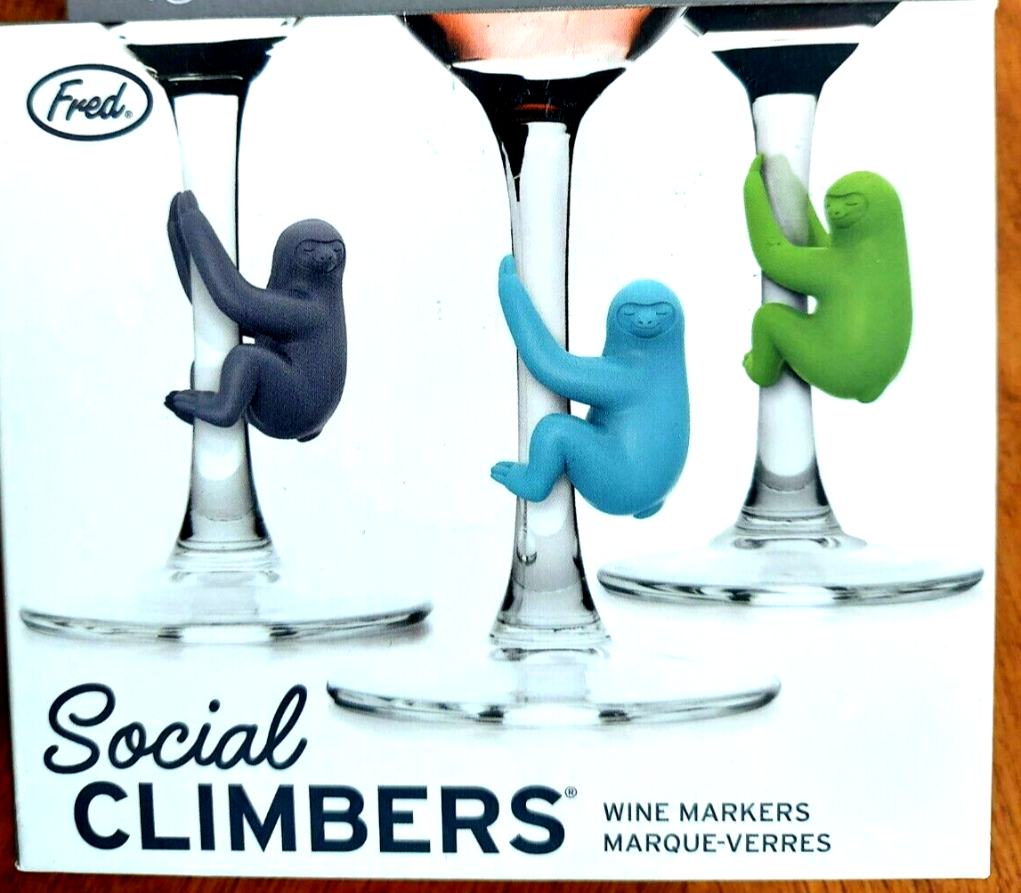 Fred Social Climbers Narwhal Wine Markers Pack of 6 New eBay