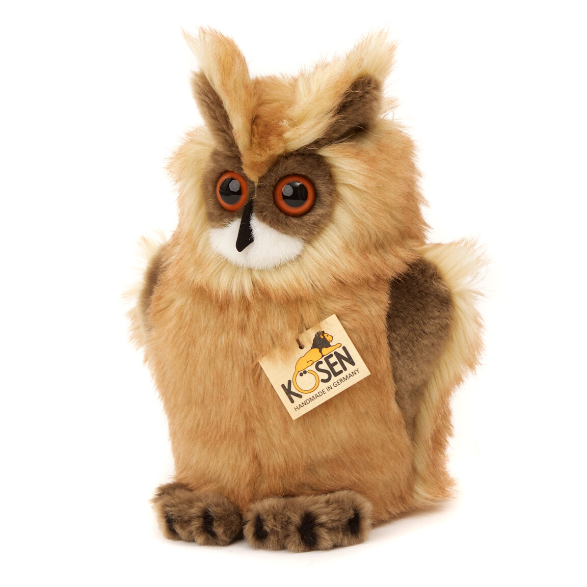 Eagle Owl by Kosen / Kösen - plush collectable soft toy bird - 2795 - 23cm