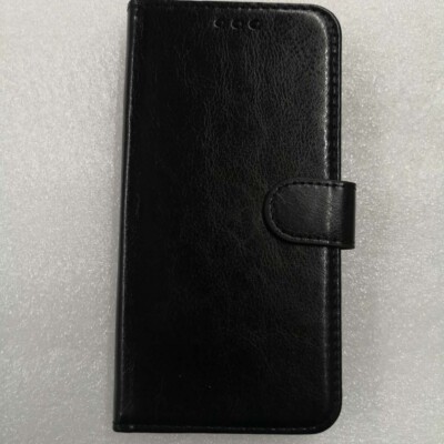 Für Iphone  XR  Handy Tasche Case Kunstleder Etui  Schwarz