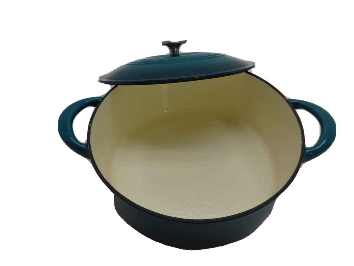 Tramontina Enameled Cast Iron 7-Qt. Covered Round Dutch Oven, Latte