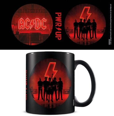 AC/DC Tasse Power up !  Highway to hell Thunderstruck - Keramik Kaffee Tee