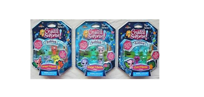 3 PK Brand New Crystal Surprise Babies Series 2 - Forest, Zoo