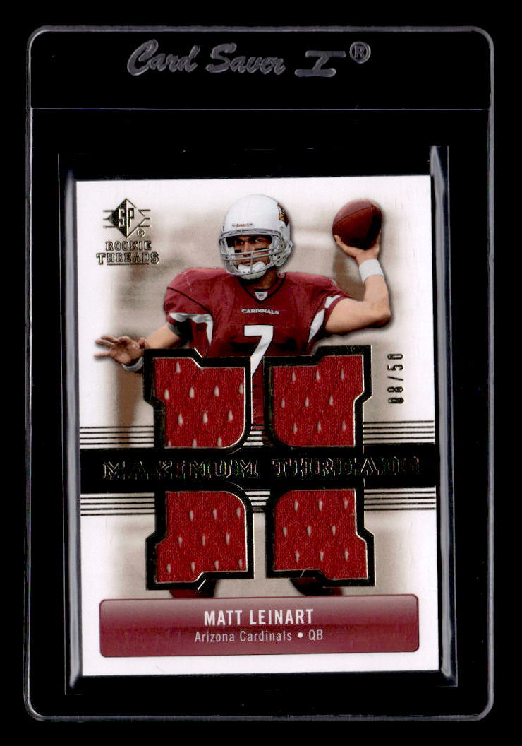 2007 SP Rookie Threads Maximum Threads #MTLE Matt Leinart Jersey /50 - NM-MT
