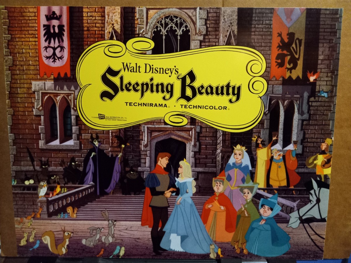 Title Card 1959 SLEEPING BEAUTY Disney animated first release Maleficent  Aurora