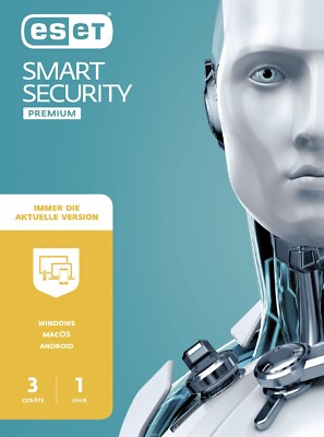ESET Smart Security Premium (2024) 3 Geräte / 1 Jahr PC/Mac/Android Download NEU