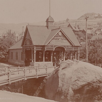1880s No 403 Manitou Springs William Henry Jackson Boudoir Card Photograph
