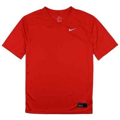 NIKE Team Legend V-Neck Football Jersey Top XL - X-Large Red Practice Shirt