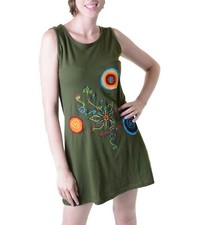 Mini robe chemise longue tunique hippie goa robe d'été