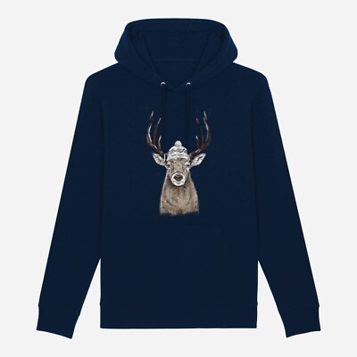 Pulli mit Kapuze Damen- Lets Go Outisde. Kapuzenpullover Farbe Marineblau