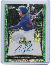 COLE ROEDERER 2018 Leaf Flash Sparkle REFRACTOR RC ON Card Auto SP Autograph /15