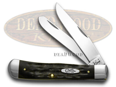 Case xx Knives Trapper Jigged Genuine Buffalo Horn Stainless Pocket Knife 65010