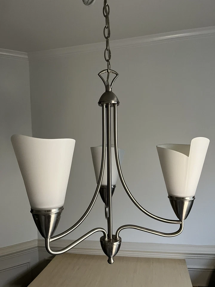 Современная современная матовая никелевая люстра Progress Lighting P4078-09 - Изображение 3 из 3