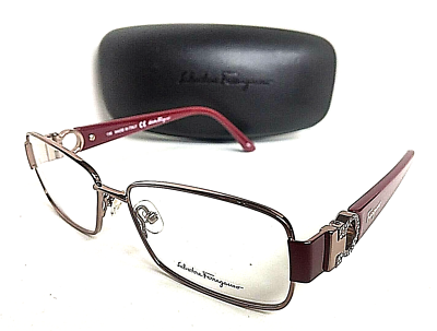 New Salvatore Ferragamo SF421R 132 Silver Women's Eyeglasses Frame