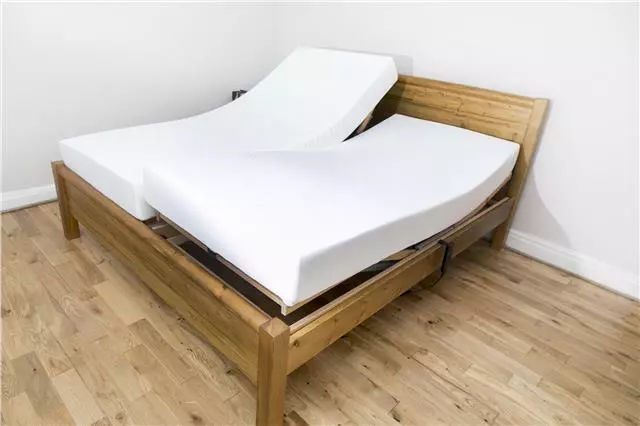 Wooden Electric Adjustable 6FT Dual Non Dual Double Solid Pine