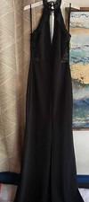 WINDSOR Maxi Dress Womens  Black Lace Sleeveless Sz Small New
