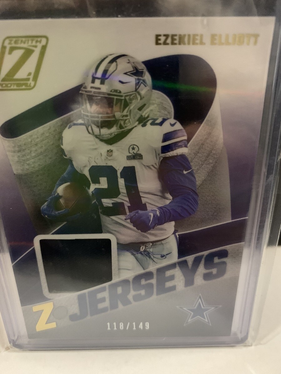 2021 Zenith #Z-EE Ezekiel Elliott Jersey Z-Jerseys 118/149 Cowboys