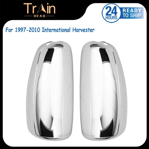 Set Left & Right Chrome Truck Mirrors Cover For International 9400i 9200 97-10