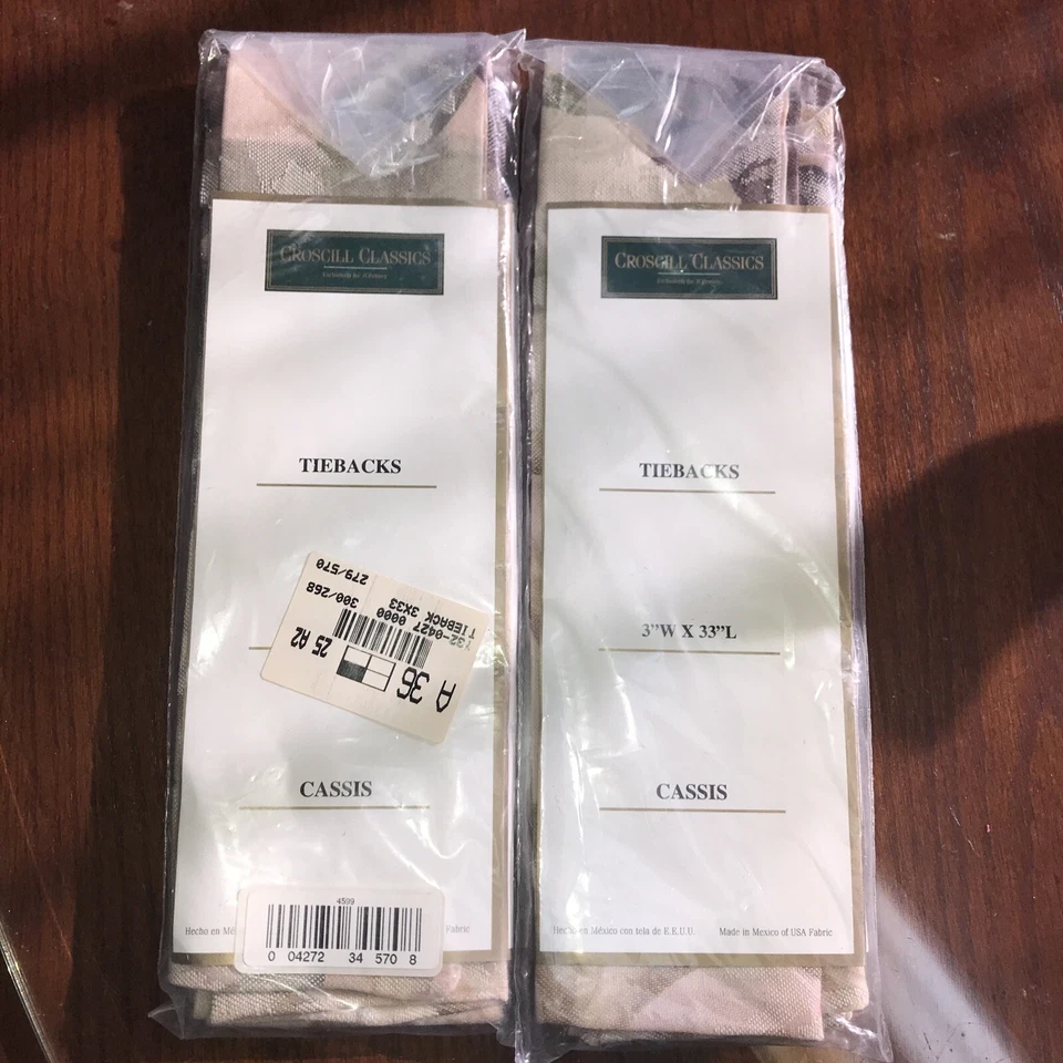 Corbatas Croscill Cassis Rosa Púrpura 3”x33” Nuevas Nunca Abiertas Un Par De Colección Foto 2 de 3