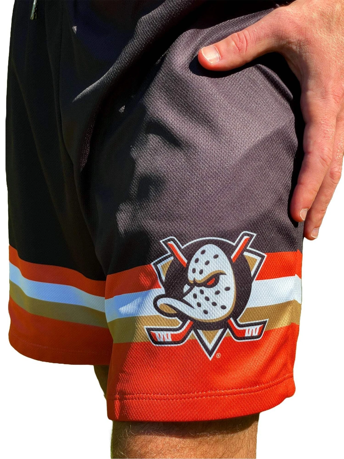 Anaheim Duckks 2024 Mesh Hockey Shorts, Gift for Fan