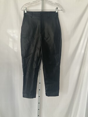 Missguided Faux Leather Cigarette Pants Size
