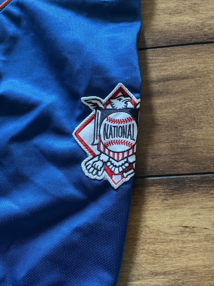 New York Mets Jersey Size Small Stitched Blue True Fan Button Up MLB NY