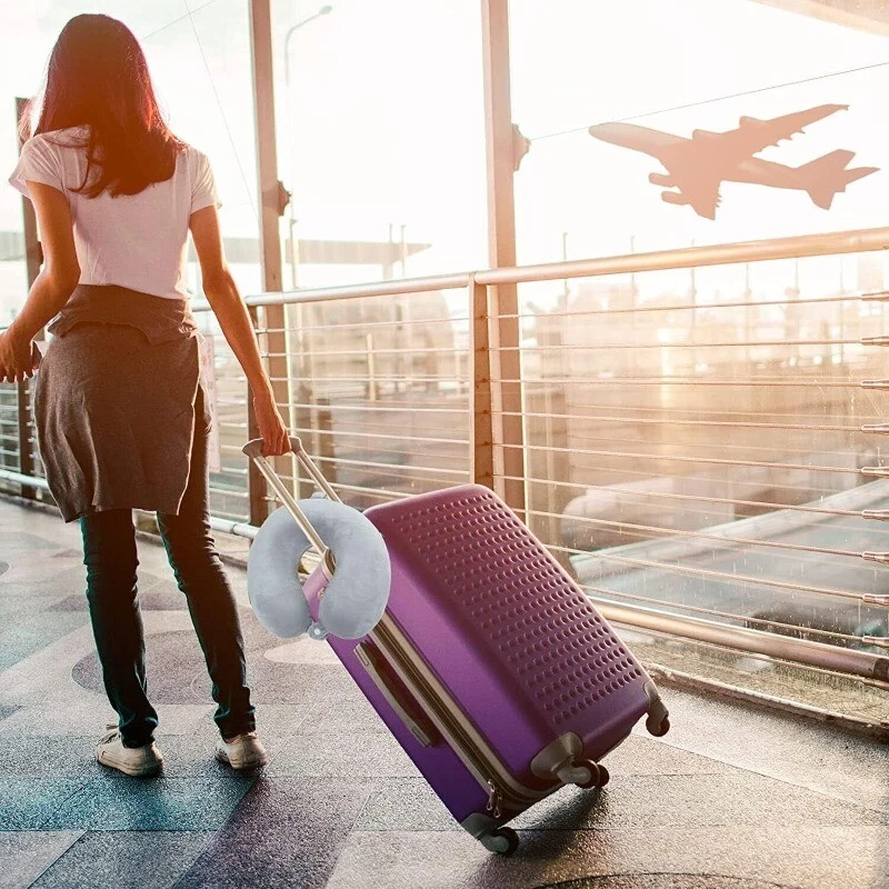Travel Pillow - Memory Foam Neck Pillow Support Pillow