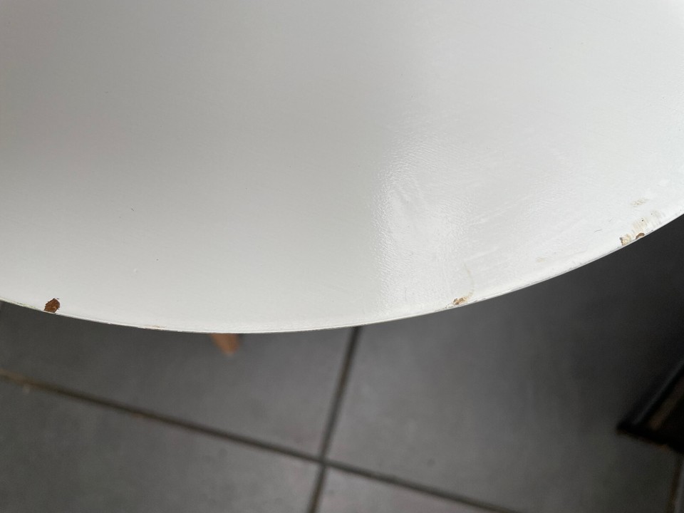 Small white tripod coffee table eBay