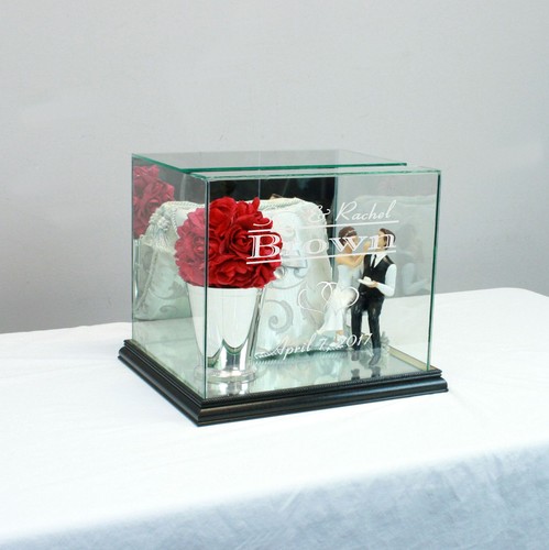 Personalized Wedding Card Box Rectangle - Card Holder - Free Engraving - Picture 4 of 14