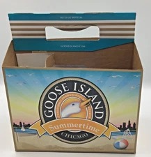 Vintage Goose Island Summertime Beer Carton Box - Empty 6-Pack Display