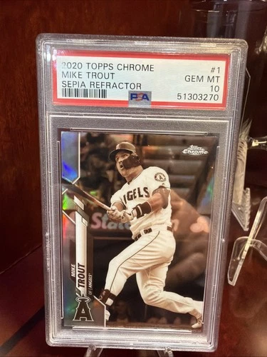 2020 Topps Chrome - Mike Trout #1 Sepia Refractor