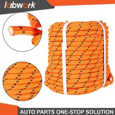 Labwork 1/2" 150' Orange Double Braid Polyester Rope 6180Lbs Breaking Strength