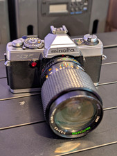 Minolta XG-7 Silver 35mm SLR Film Camera w/ 28-70mm Zoom Lens