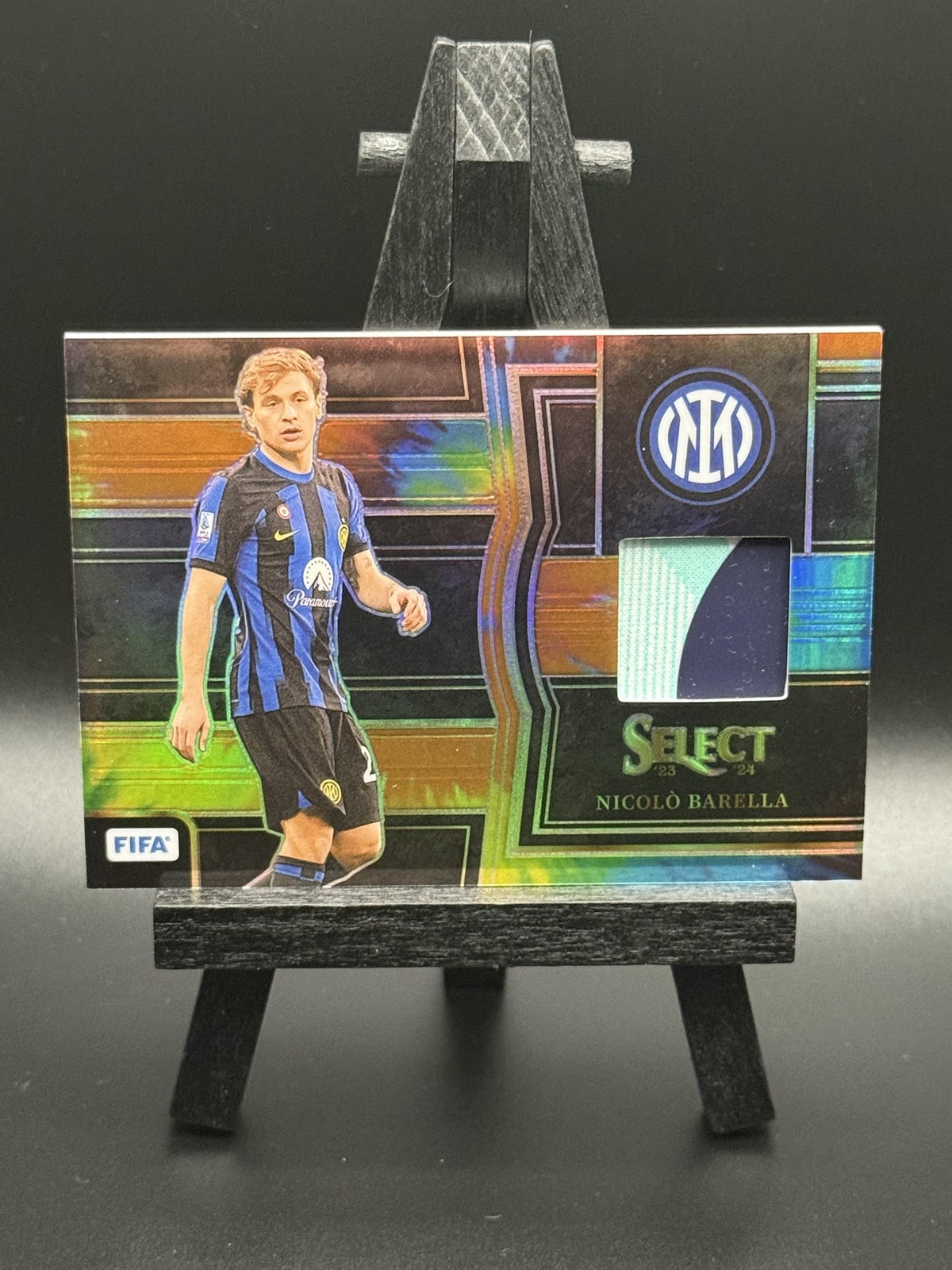 NICOLO BARELLA 2023-24 Panini Select FIFA Select Memorabilia Tie-Dye #/25