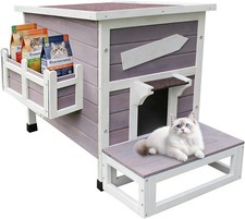 Outdoor Cat House Large Outdoor Houses Feral Cats Wooden Outside Cat Shelter