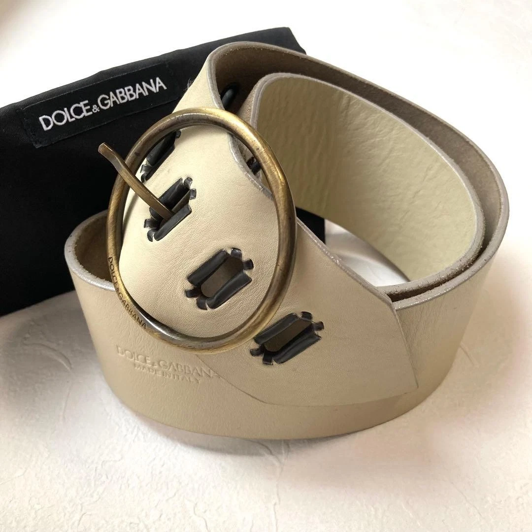 Dolce&Gabbana Leather White Belts for Men for sale | eBay