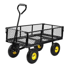 Camping  Cart Garden Cart Duty Steel Heavy Utility Wagon 800LBS Collapsible