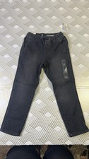 Gap Kids Boys XS 4-5 Jogger Jeans Denim Pants Black Elastic Waist