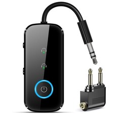 Premium Pro Bluetooth 5.4 Transmitter Receiver,Airplane Audio Black