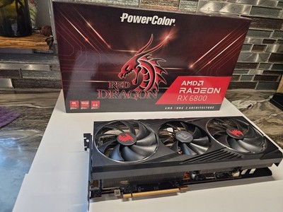 PowerColor Red Dragon AMD Radeon RX 6800 3DHR OC 16GB GDDR6 Graphic Card