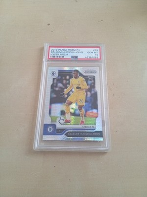 2019 Panini Prizm P/L Callum Hudson Odoi Hyper Prizm Rookie PSA 10