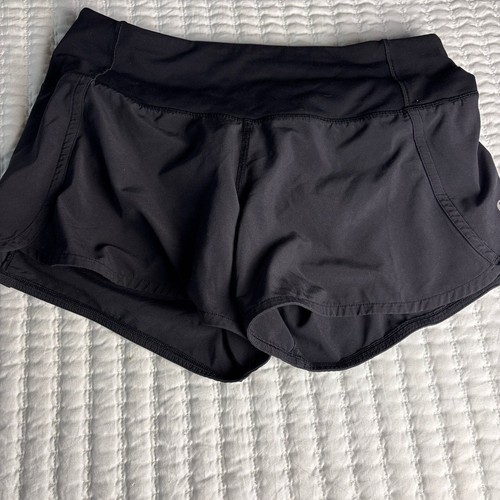 Lululemon Speed Up Black Running Shorts 2.5" Inseam Women's Size 10 - Picture 5 of 6