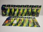 Star Wars Action Figures The Power Of The Force Holographic Green Card Lot Of 14