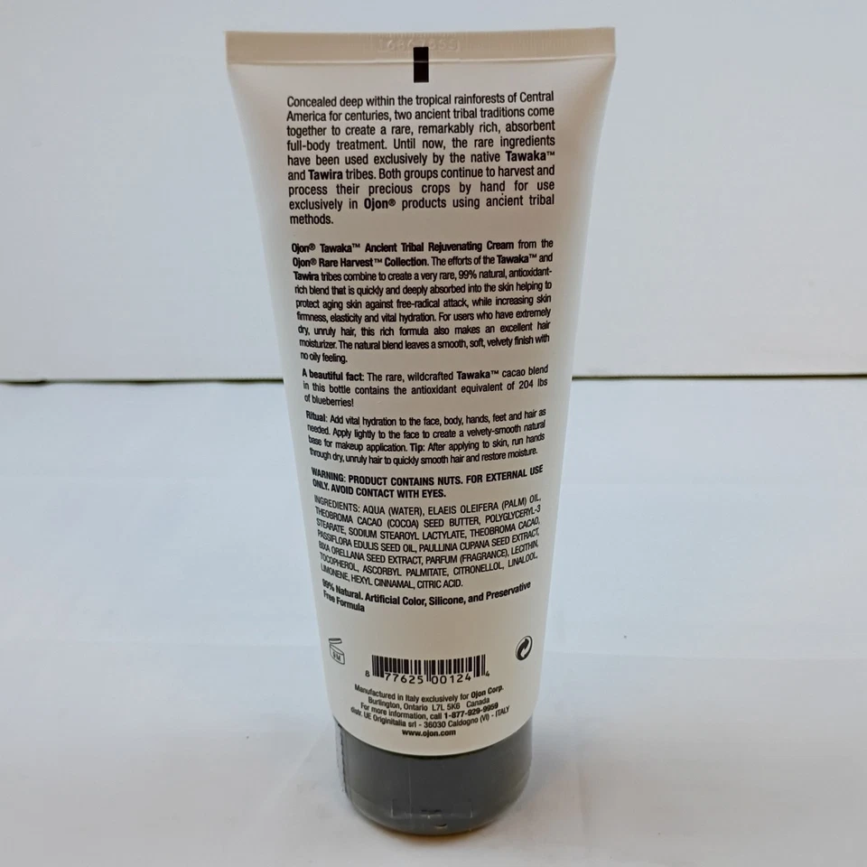 Ojon Raro Cosecha Tawaka Antigua Tribal Crema Rejuvenecedora Cuerpo Completo 6.10 OZ Nuevo Foto 3 de 4