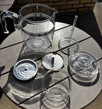 Vtg Pyrex Flameware Glass 6-9 Cup Percolator Coffee Pot Complete 7759 CLEAN