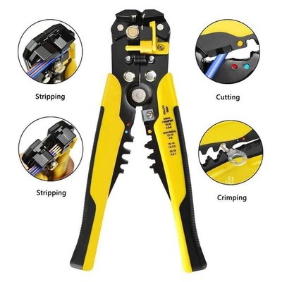 Self-Adjusting Insulation Wire Stripper Cutter Crimper Cable Stripping Hand Tool