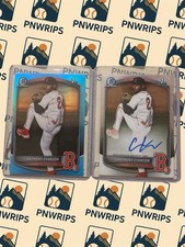 2025 Bowman Draft Chrome Prospect Anthony Eyanson Auto + Sky Blue Refractor