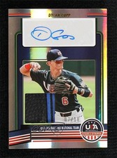2023 USA Baseball Stars & Stripes Materials Shoes 7/10 Dylan Cupp Auto 0j81