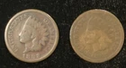 Lot Of 2-Indian Head Cent Copper Penny- 1886 (Type I) & 1888- Good Condition
