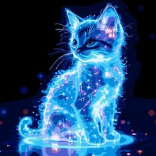 Christmas Painting by Numbers Kit for Adults Beginner,Cute Deer Color by Numbers