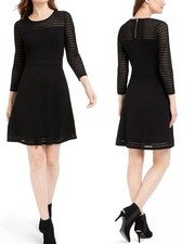 Calvin Klein Women’s Illusion Hem Petite Sweater Dress – Size S